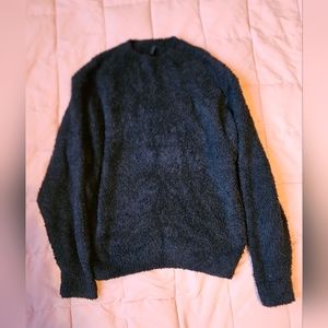 SKIMS cozy knit unisex boyfriend teddy pullover medium new without tags